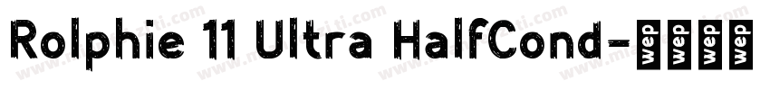 Rolphie 11 Ultra HalfCond字体转换